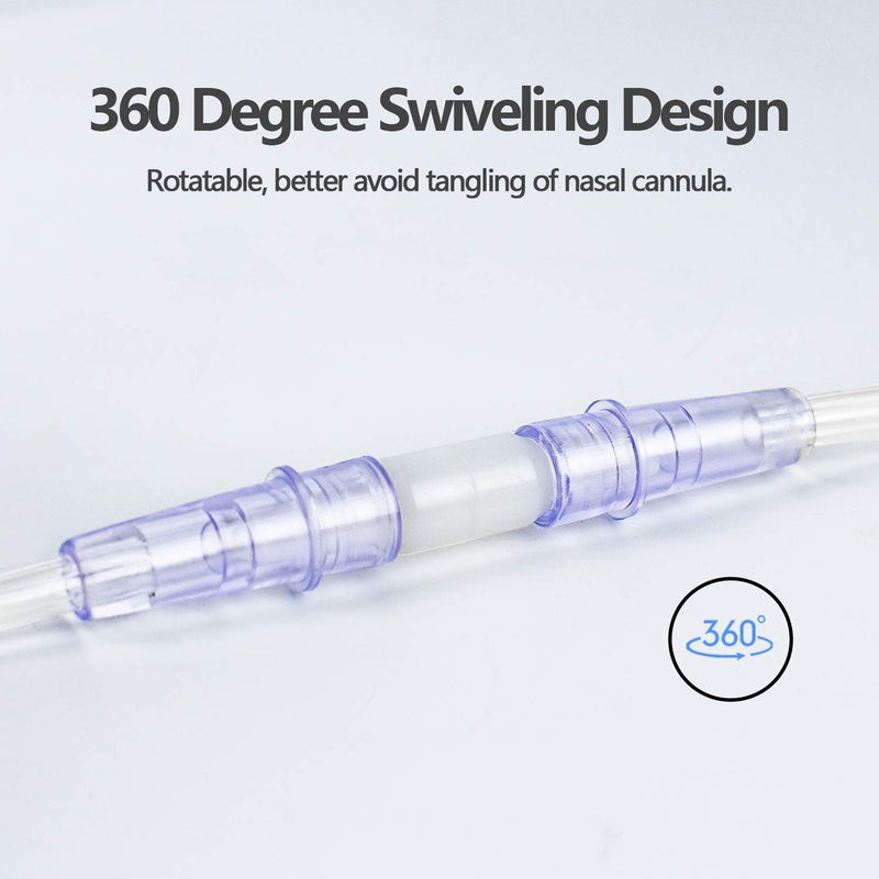 ItAll 5Packs Oxygen Tubing Swivel Connector for Oxygen Tubing, Swivel Oxygen Tubing Connector, Avoid Tangling of Tube - Image 3